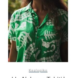 He Aloha no Tahiti | Wahine Aloha Shirt